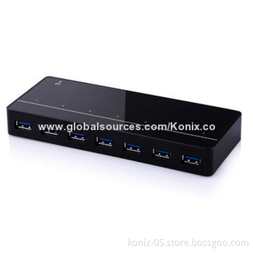 Super Speed 5Gbps 7-port USB3.0 Hub with 1 DCP Charging Port